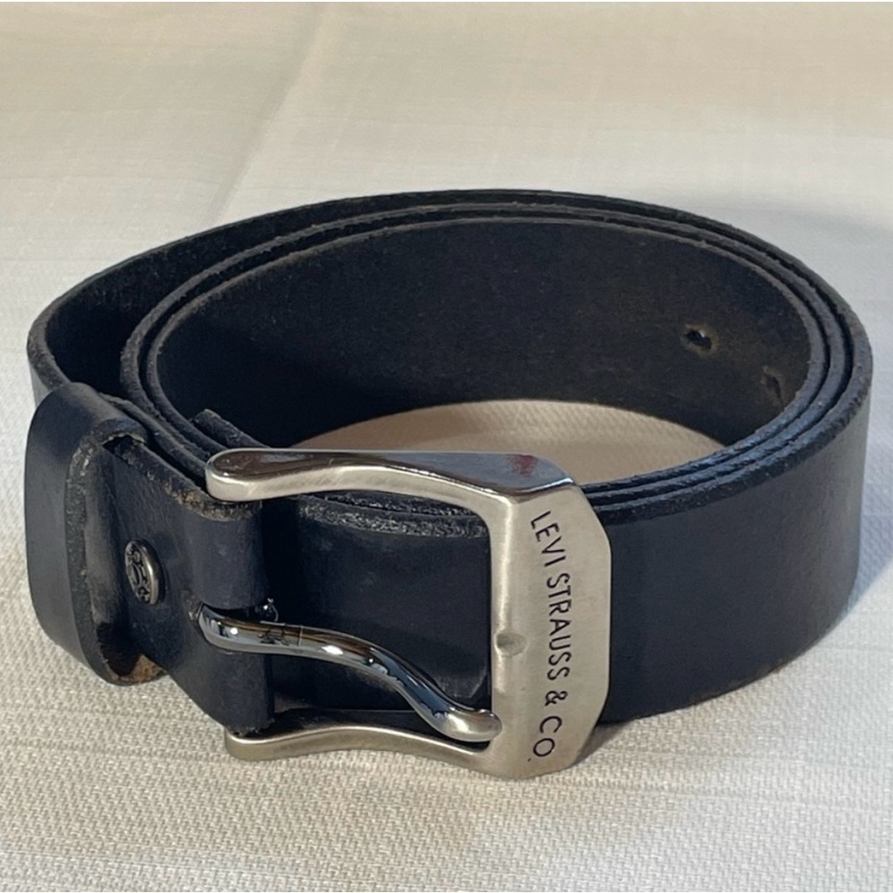 Levi’s Black Italian‎ Leather Belt